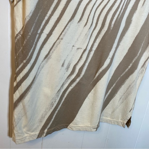 Just Cavalli Graphic Polo White Tan Roberto Italy Button Collar Shirt Logo 50 - Picture 7 of 15